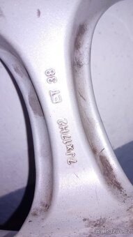17" Al disky 5x100 ET38 Subaru - 3