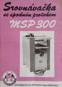 Srovnávačka se spodním protahem MSP 300 - 3