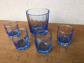 Modré sklenice/panáky - Paşabahçe Turkey - 3