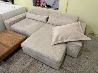 NOVÁ krásná Sedací souprava Sirpio manšetr Béžová - 3