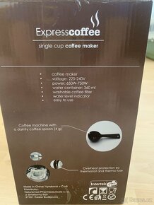Kávovar - překapávaná, espresso NOVÝ - 3