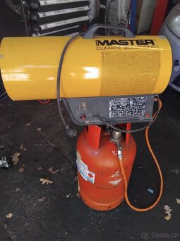 Plynové topení topidlo Master včetně 10 kg bomby - 3