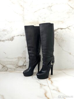 Kožené kozačky Gucci - 3