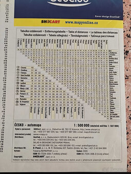 NÁSTĚNNÁ MAPA ČR - 3