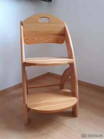 Rostoucí dětská dřevěná židle - 3