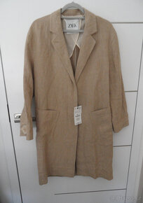 Lněný kabát oversize - 3