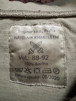 trička khaki AČR- letní, zimní vel. 88-92 - 3