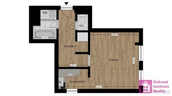 Pronájem bytu 1+kk, 32 m2 - Břeclav - Poštorná, ev.č. 00103 - 3