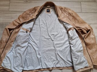 Pánská kožená bunda Hugo Boss velikost 62 (2XL) c640 - 3