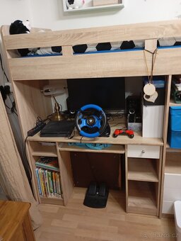 vyvýšená patrová postel bez matrace - 3