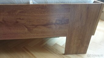 Masivní manželská postel s čelem MDF 160x204 - 3