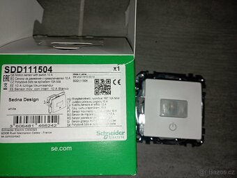 Sedna D/E Pohybové čidlo se spínačem 10A, Bílá SCHNEIDER SDD - 3