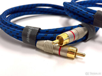 RCA (cinch) audio kabely 1.5 m s pozlacenými konektory - 3