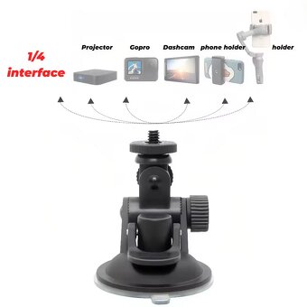 Přísavka / držák do auta pro GoPro a akční kamery - 3