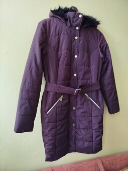 Fialový kabát, vel. S - 3