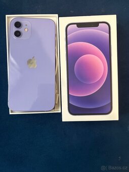 iPhone 12 64GB fialový 100% kondice baterie - 3