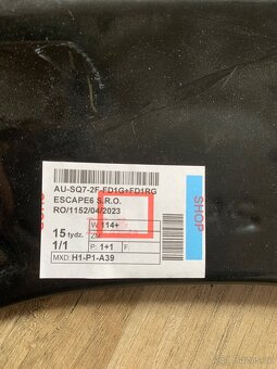 Spoiler-lip předního nárazníku Audi SQ7 2019-2025 - 3