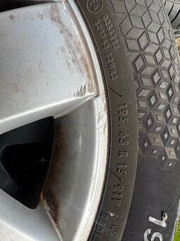 VW golf/caddy sada letních alu kol 195/65r15 - 3