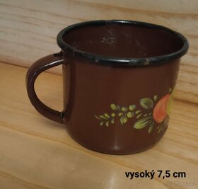 Retro smaltované hrnky - 3