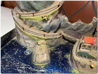 VZÁCNÝ NÁLEZ Skála a horská scéna Graner s fontánou a ostr - 3