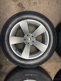 Originál alu Škoda Kodiaq RATIKON R17 Nové zimní pneu - 3