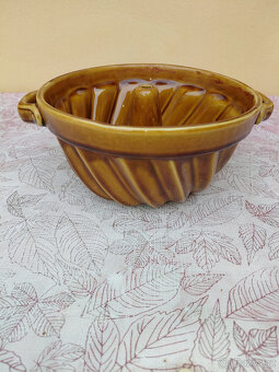 Retro stará keramická bábovka - 3