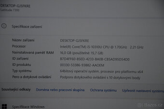 Dell Latitude 7310 i5/16GB/SSD 512GB M.2/záruka - 3