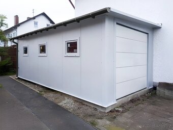 Zateplená garáž ze sendvičových panelů 4x7m - 3