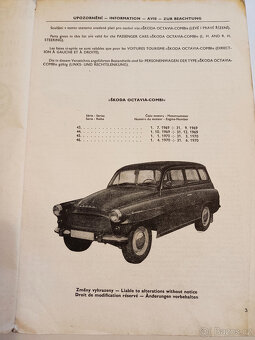 Octavia Combi (r. 1969-70)-katalog náhr. dílů - 3