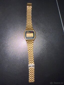 Retro hodinky Casio A159 zlaté - 3