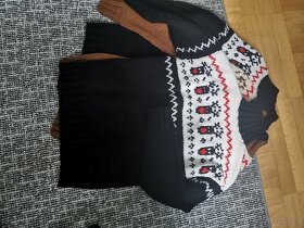 Veselý vánoční svetr se soby. Sobíci dámský, pánský, dívčí - 3