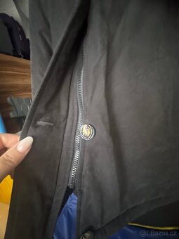 Dámská zimní bunda černá a hnědá M/L - 3