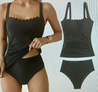 ČERNÉ DÁMSKÉ TANKINI - NOVÉ - 3