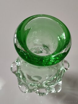 Váza zelená, L. Paleček, Škrdlovice, POŠTOVNÉ 50 Kč - 3