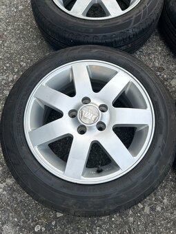 Alu kola R14 5x100 VW,Škoda + letní pneu 165/65/14 - 3