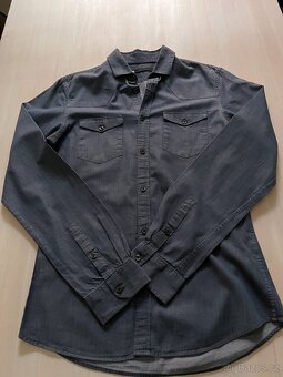 Pánská modra košile vel S - 3