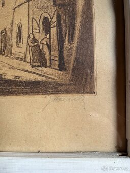 Obraz Dobová grafika – Staroměstské zákoutí. - 3