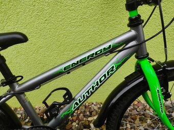 Značkové dětské kolo Author 20" (stříbrná/zelená) - 3