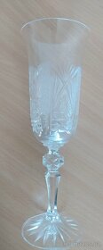 Broušené sklo - vázy, skleničky, popelník - 3