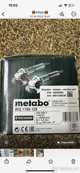 Úhlová bruska Metabo 125 mm - 3