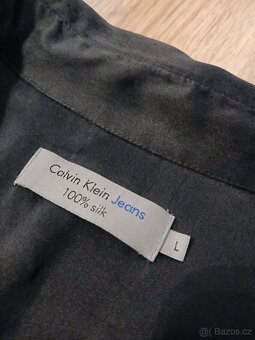 Hedvábné šaty Calvin Klein vel. L - 3