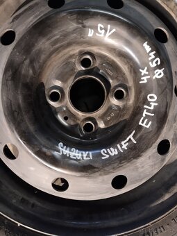 175/70R15 + 4ks disků Suzuki Swift. Možno samostatně - 3