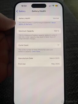 Iphone 15, zelený, 100 procent baterie - 3