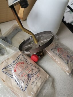 Retro plynová lampa Meva brillant na propan butan do chat. - 3
