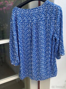 Blůza, halenka Christian Berg modrobílá se srdíčky vel. 40 - 3