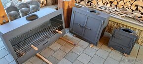 Grilovaci krbová vložka do gabionu,topeniště,udírna - 3