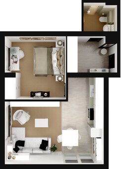 Pronájem bytu 2+kk 49,5 m², Boženy Němcové 2065, Čáslav - 3