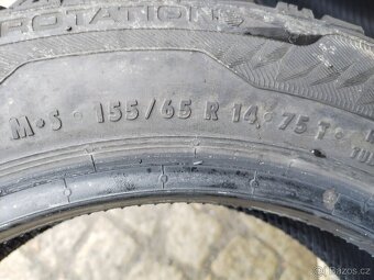 155/65/14 zimni pneu UNIROYAL a BARUM 155/65 R14 - 3