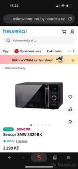 Nová mikrovlnná trouba Sencor SMW5320BK - 3