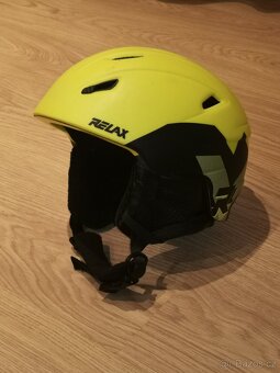 Lyžařská helma RELAX + brýle, vel. M 56 - 58 cm - 3
